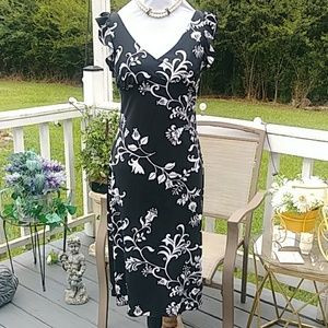 Cute and flirty black and white dress